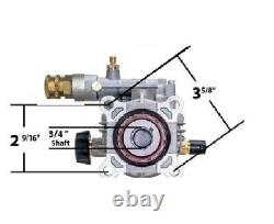 New Horizontal Pressure Washer Pump 2750psi Ridgid Blackmax Generac Husky Honda
