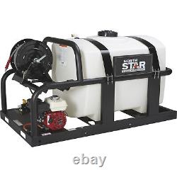 NorthStar Cold Water Pressure Washer Skid with 200-Gal. Tank Honda Engine