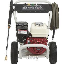 NorthStar Gas Cold Water Pressure Washer, 3300 PSI, 2.5 GPM, Honda Engine