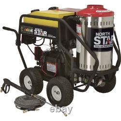 NorthStar Gas Wet Steam and Hot Water Pressure Washer, 3000 PSI, 4 GPM, Honda