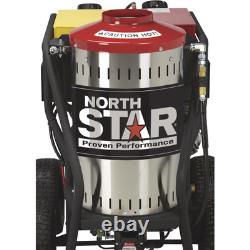 NorthStar Gas Wet Steam and Hot Water Pressure Washer, 3000 PSI, 4 GPM, Honda