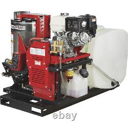 NorthStar Hot Water Pressure Washer Skid with Wet Steam, 3000 PSI, 4 GPM, Honda