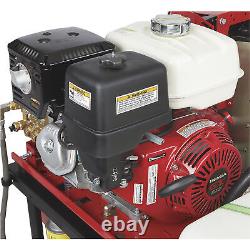 NorthStar Hot Water Pressure Washer Skid with Wet Steam, 3000 PSI, 4 GPM, Honda