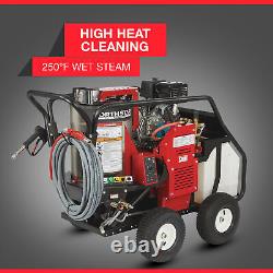 NorthStar Hot Water Pressure Washer with Wet Steam, 3.5 GPM, 3500 PSI Honda