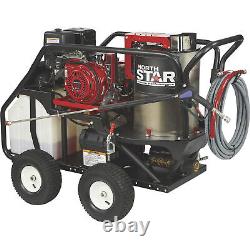 NorthStar Hot Water Pressure Washer with Wet Steam, 3.5 GPM, 3500 PSI Honda