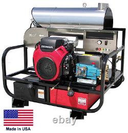 PRESSURE WASHER Hot Water Skid Mounted 5 GPM 4000 PSI 20 Hp Honda Eng CA