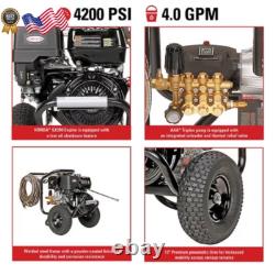 PS4240 PowerShot Gas Pressure Washer 4200 PSI 4.0 GPM HONDA GX390 Cold Water Pro