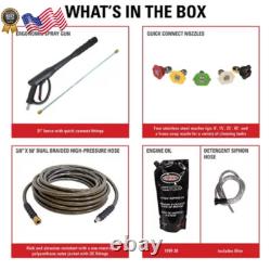 PS4240 PowerShot Gas Pressure Washer 4200 PSI 4.0 GPM HONDA GX390 Cold Water Pro