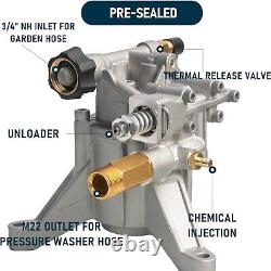 Power Pressure Washer Water Pump For Powerstroke 2700 PSI Honda GCV160 Motor NEW