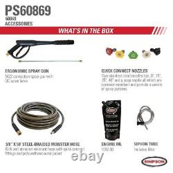 PowerShot PS60869 4000 PSI at 3.5 GPM HONDA GX270 Cold Water Pressure Washer