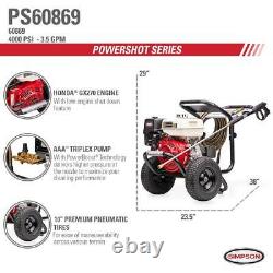 PowerShot PS60869 4000 PSI at 3.5 GPM HONDA GX270 Cold Water Pressure Washer