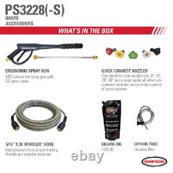 Powershot Ps3228-S 3300 Psi At 2.5 Gpm Honda Gx200 Cold Water Pressure Washer
