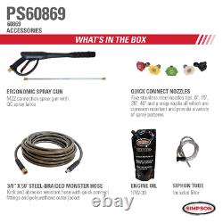 Powershot Ps60869 4000 Psi At 3.5 Gpm Honda Gx270 Cold Water Pressure Washer