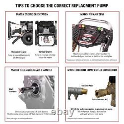 Pressure Washer Axial Cam Pump Kit 3400 PSI 2.5 GPM Horizontal OEM Technologies