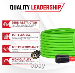 Pressure Washer Gun and Hose, 25 FT Flexible Hose with Stainless Steel Extension