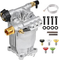 Pressure Washer Pump 3/4 Shaft Horizontal Power Washer Pump Max 3200 PSI 2.5 GP