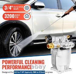 Pressure Washer Pump 3/4 Shaft Horizontal Power Washer Pump Max 3200 PSI 2.5 GP