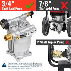 Pressure Washer Pump 3/4 Shaft Horizontal Power Washer Pump Max 3200 PSI 2.5 GP