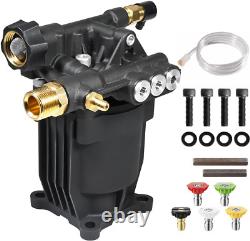 Pressure Washer Pump 3/4 Shaft Horizontal Power Washer Pump Max 3200 PSI 2.5 GP