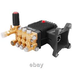 Pressure Washer Pump, 4400 PSI, 4.0 GPM, 1 Shaft Horizontal Triplex Plunger, Re