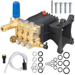 Pressure Washer Pump, 4400PSI 4GPM 1 Shaft Horizontal Triplex Plunger Power