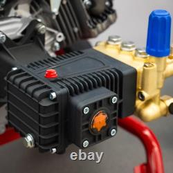 Pressure Washer Pump, 4400PSI 4GPM 1 Shaft Horizontal Triplex Plunger Power