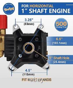 Pressure Washer Pump Max 4000 PSI 4.2 GPM, 1 Shaft Horizontal Gas Power Wash