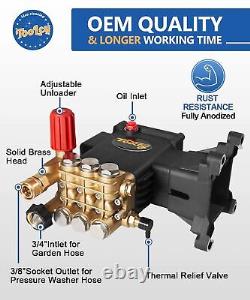 Pressure Washer Pump Max 4000 PSI 4.2 GPM, 1 Shaft Horizontal Gas Power Washer