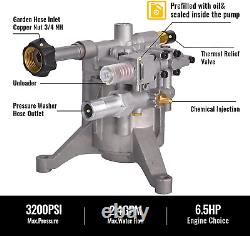 Pressure Washer Pump Vertical 7/8 Inch Shaft Fits Craftsman Subaru 190 Honda GCV