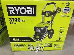 QTY3, RYOBI CANADA 3100 PSI 2.3 GPM Cold Water Gas Pressure Washer Honda Engine