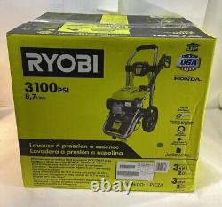 RYOBI Gas Pressure Washer 3100 PSI 2.3 GPM 167cc Honda Engine with 5-in-1 Nozzle