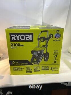 RYOBI Gas Pressure Washer 3100 PSI 2.3 GPM 167cc Honda Engine with 5-in-1 Nozzle