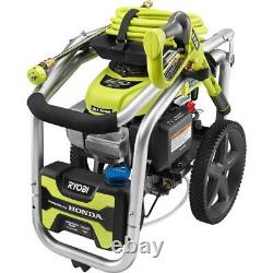 RYOBI Gas Pressure Washer 3300 PSI 2.3 GPM Cold Water Honda GCV190 Idle Down