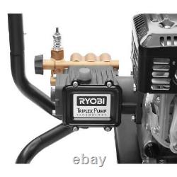 RYOBI Gas Pressure Washer Honda GX200 3600 PSI 2.5 GPM Brass Head Triplex Pump