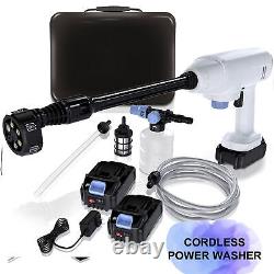 Rechargeable Cordless Power Washer for Car Fence Floor Nozzle Portable Pressure