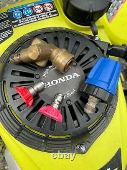 Ryobi 3000 PSI Honda engine power washer COMBO