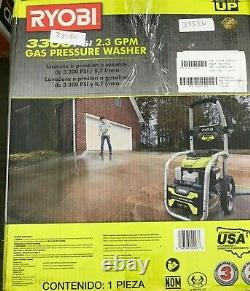 Ryobi 3300 PSI 2.3 GPM Cold Water Gas Pressure Washer with Honda GCV190 Idle Down