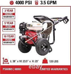 SIMPSON Cleaning PS60869 PowerShot 4000 PSI Gas Pressure Washer 3.5 GPM AAA Trip