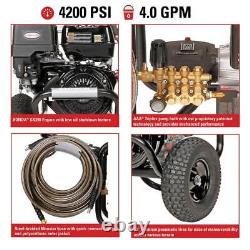 SIMPSON Gas Pressure Washer 4200-PSI 4.0-GPM HONDA GX390 Engine Triplex AAA Pump