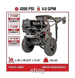 SIMPSON PS4240 PowerShot Gas Pressure Washer Powered by HONDA GX390, 4200 PSI