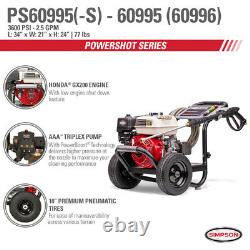 SIMPSON PS60995 3600 psi Gas 2.5 gpm Pressure Washer -Pack of 1