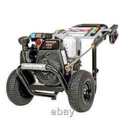 SIMPSON Pressure Washer 3200 PSI 2.5 GPM Gas Cold Water with HONDA GC190 Engine