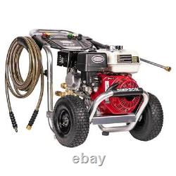 SIMPSON Pressure Washer Aluminum 3400 PSI Gas Cold Water with HONDA GX200 Engine