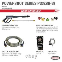 SIMPSON Professional Pressure Washer 3300 PSI Gas Cold Water HONDA GX200 Engine