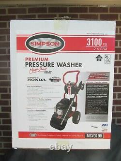 Simpson 3100 PSI Pressure Washer with Honda Engine