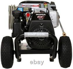 Simpson Gas Pressure Washer 3200 PSI 2.5 GPM HONDA GC190 Engine 10 in. Wheels