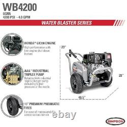 Simpson WaterBlaster WB4200 Professional 4200 PSI (Gas-Cold Water) Belt-Drive