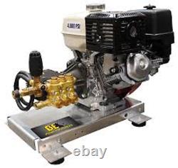 Dérapage Mount Cold Water Pressure Washer 4gpm 3500 Psi Honda Gx390 Gas Engine