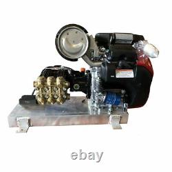 LAVEUSE HAUTE PRESSION Montée sur Châssis Eau Froide 8 GPM 3200 PSI 20 Hp Honda