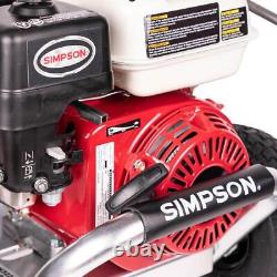 Laveuse à pression Simpson 3400 PSI 2.5 GPM avec moteur HONDA GX200 et pompe triplex